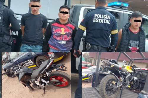 Trataban de vender 3 motocicletas ¡robadas! en San Mateo Atenco, y que los detienen